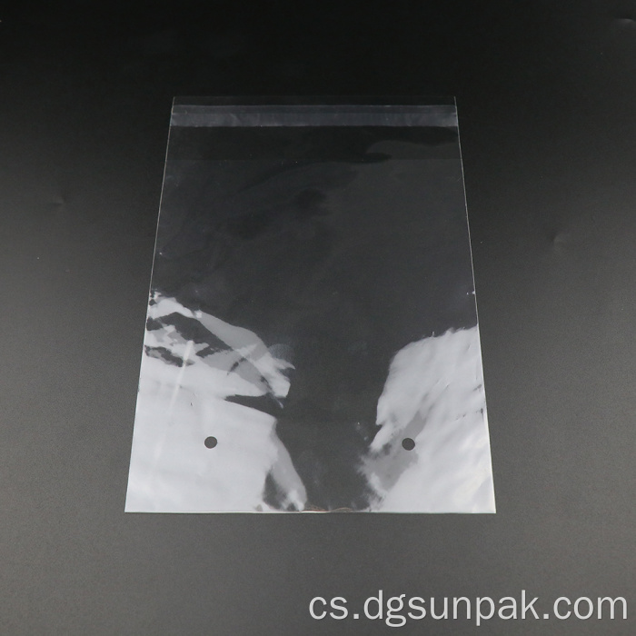 Průhledné průhledné samolepicí sáčky Opp Pe